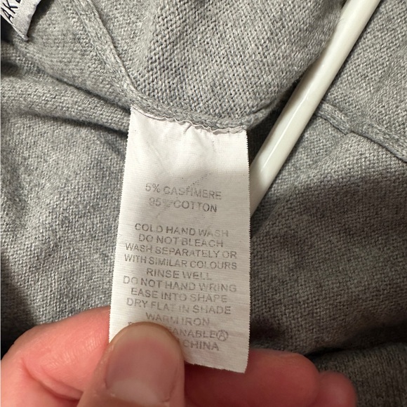 Zaket & Plover Gray Cashmere Blend Drawstring Pyjama Pants Size Medium Women’s - Picture 10 of 10